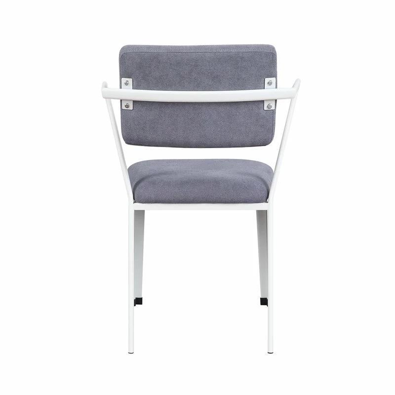 Hot Sale 👍 Bowery Hill Upholstered Dining Arm Chair In Gray And White (Set Of 2) 👏 6 Hot Sale 👍 Bowery Hill Upholstered Dining Arm Chair In Gray And White (Set Of 2) 👏 - Image 4
