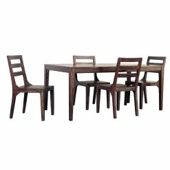 Discount 🔥 Porter Designs Fall River Solid Sheesham Wood Dining Chair - Walnut 🛒 -Cheap Office Chairs Store 2011494 24 L