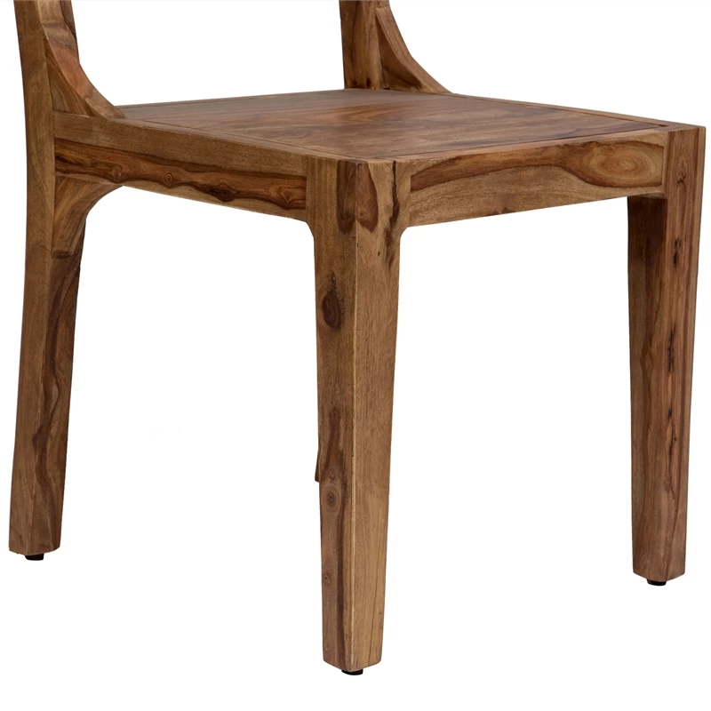 Outlet ๐ Porter Designs Urban Solid Sheesham Wood Dining Chair - Brown ๐ 7 Outlet ๐ Porter Designs Urban Solid Sheesham Wood Dining Chair - Brown ๐ - Image 5