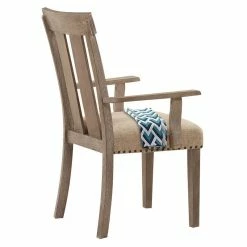 Best reviews of ✔️ Bowery Hill Transitional Dining Arm Chair With Padded Seat In Maple (Set Of 2) 🎁