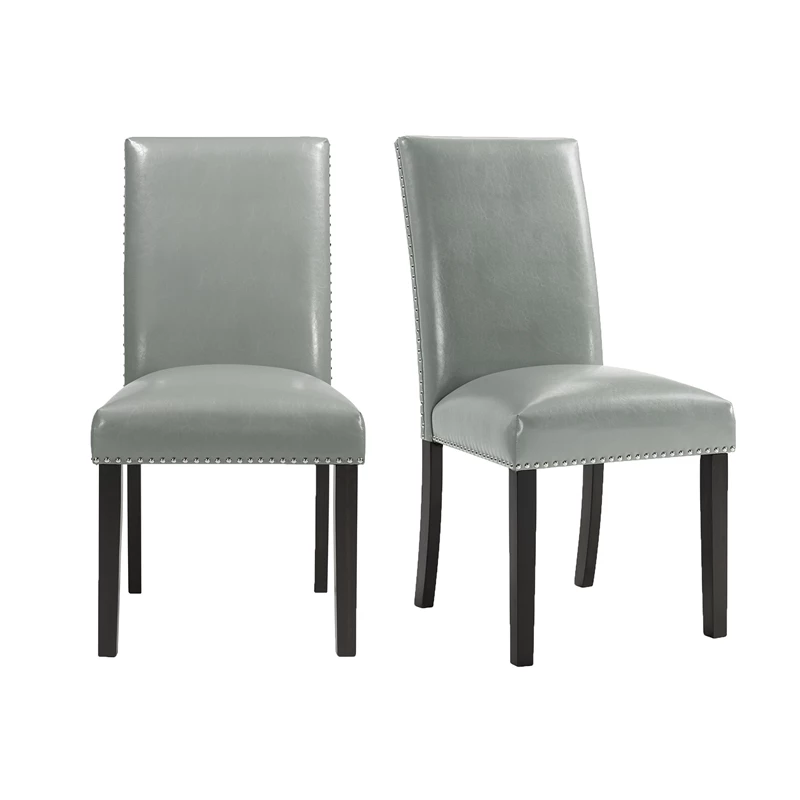 Promo 😀 Picket House Furnishings Pia Faux Leather Dining Side Chair Set In Grey 🎉 5 Promo 😀 Picket House Furnishings Pia Faux Leather Dining Side Chair Set In Grey 🎉 - Image 3