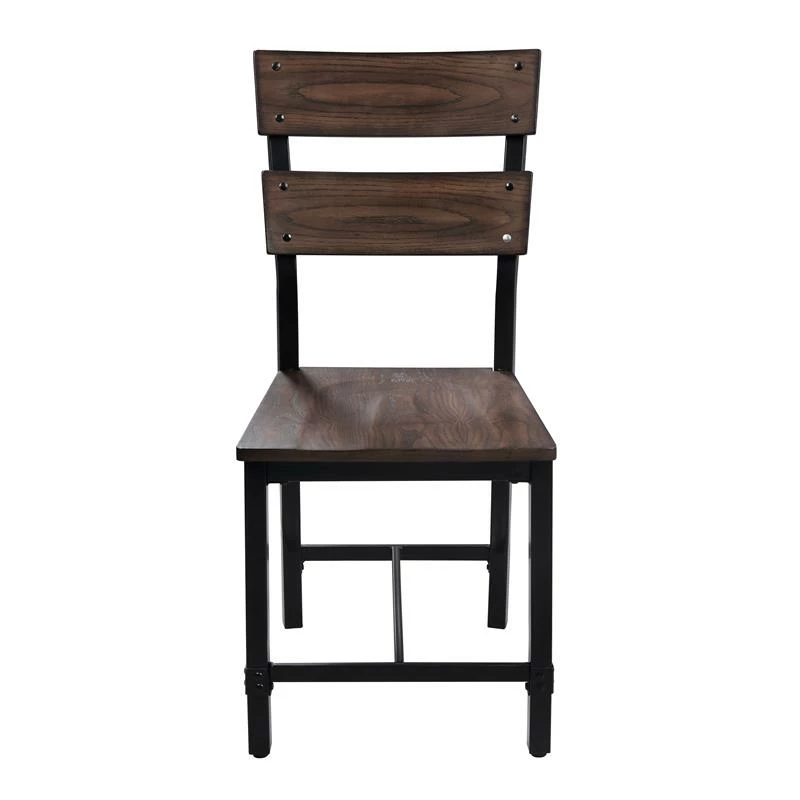 Top 10 👍 Bowery Hill Industrial Ladder Back Dining Side Chair In Oak (Set Of 2) 😀 3 Top 10 👍 Bowery Hill Industrial Ladder Back Dining Side Chair In Oak (Set Of 2) 😀