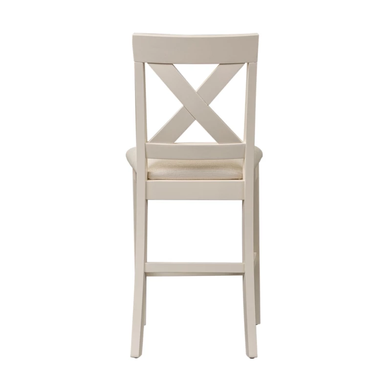 Cheap 👏 Liberty Furniture Thornton White X Back Wood Counter Chair- Pack Of 2 👍 6 Cheap 👏 Liberty Furniture Thornton White X Back Wood Counter Chair- Pack Of 2 👍 - Image 4
