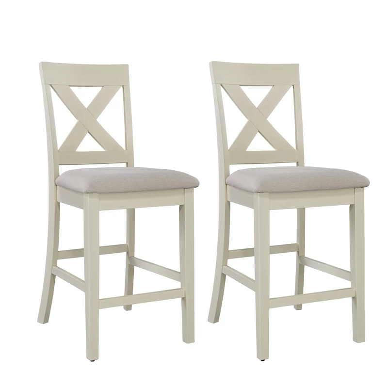 Cheap 👏 Liberty Furniture Thornton White X Back Wood Counter Chair- Pack Of 2 👍 3 Cheap 👏 Liberty Furniture Thornton White X Back Wood Counter Chair- Pack Of 2 👍