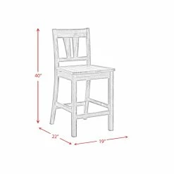 Best reviews of 🥰 Picket House Furnishings Grayson Counter Side Chair Set With Wooden Seat 🔔 -Cheap Office Chairs Store 2015692 11 L