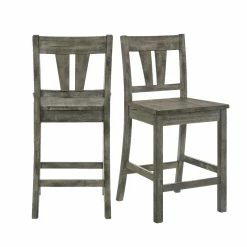 Best reviews of 🥰 Picket House Furnishings Grayson Counter Side Chair Set With Wooden Seat 🔔 -Cheap Office Chairs Store 2015692 L