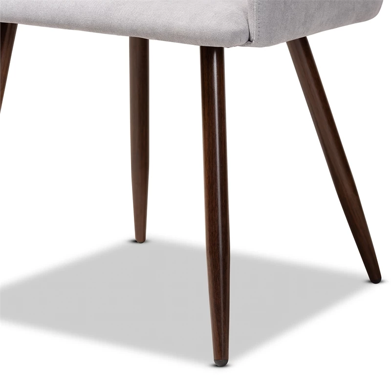 Best Pirce π Baxton Studio Grey Upholstered And Walnut Finished 2-Piece Dining Chair Set π― 8 Best Pirce π Baxton Studio Grey Upholstered And Walnut Finished 2-Piece Dining Chair Set π― - Image 6