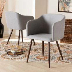 Best Pirce π Baxton Studio Grey Upholstered And Walnut Finished 2-Piece Dining Chair Set π― 17 Best Pirce π Baxton Studio Grey Upholstered And Walnut Finished 2-Piece Dining Chair Set π― -Cheap Office Chairs Store 2016293 7 L
