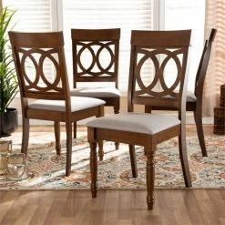 Buy ๐ Baxton Studio LucieGrey And Brown Finished Wood 4-Piece Dining Chair Set ๐งจ 10 Buy ๐ Baxton Studio LucieGrey And Brown Finished Wood 4-Piece Dining Chair Set ๐งจ -Cheap Office Chairs Store 2016294 1 L
