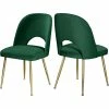Promo 😀 Meridian Furniture Logan Green Velvet Dining Chair (Set Of 2) 💯 2 Promo 😀 Meridian Furniture Logan Green Velvet Dining Chair (Set Of 2) 💯 -Cheap Office Chairs Store 2017590 L