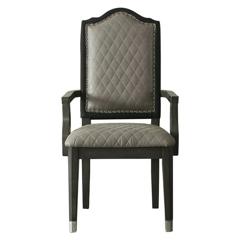Best Pirce 🥰 ACME Furniture ACME House Beatrice Fabric Arm Chair In Two Tone Gray And Charcoal (Set Of 2) 🤩 5 Best Pirce 🥰 ACME Furniture ACME House Beatrice Fabric Arm Chair In Two Tone Gray And Charcoal (Set Of 2) 🤩 - Image 3