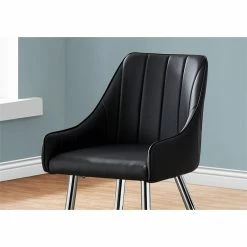 Best deal 🌟 Monarch Faux Leather Tufted Upholstered Dining Chair In Black (Set Of 2) 🥰 9 Best deal 🌟 Monarch Faux Leather Tufted Upholstered Dining Chair In Black (Set Of 2) 🥰 -Cheap Office Chairs Store 2019648 2 L