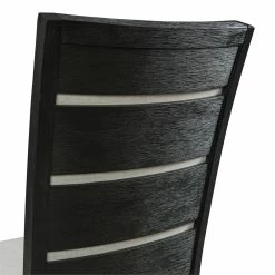 Budget 🤩 Picket House Furnishings Jasper Dining Slat Back Side Chair Set In Black ⭐ -Cheap Office Chairs Store 2019681 6 L