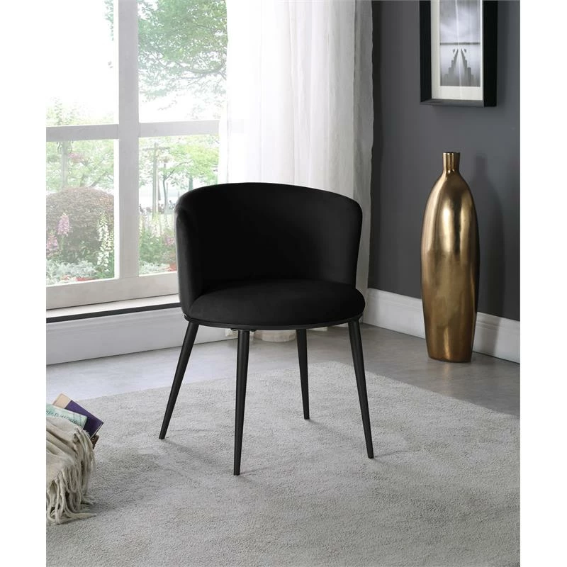 Deals ๐คฉ Meridian Furniture Skylar Black Velvet Dining Chair (Set Of 2) ๐ 4 Deals ๐คฉ Meridian Furniture Skylar Black Velvet Dining Chair (Set Of 2) ๐ - Image 2