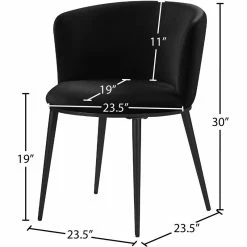 Deals ๐คฉ Meridian Furniture Skylar Black Velvet Dining Chair (Set Of 2) ๐ 13 Deals ๐คฉ Meridian Furniture Skylar Black Velvet Dining Chair (Set Of 2) ๐ -Cheap Office Chairs Store 2020397 4 L