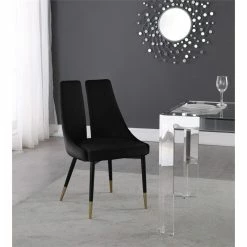 Cheap 🎉 Meridian Furniture Sleek Black Velvet Dining Chair (Set Of 2) ⌛ 10 Cheap 🎉 Meridian Furniture Sleek Black Velvet Dining Chair (Set Of 2) ⌛ -Cheap Office Chairs Store 2020447 1 L