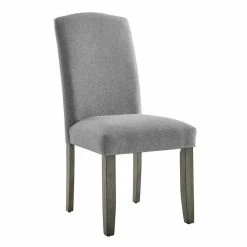 Best Sale ⌛ Steve Silver Company Steve Silver Emily Gray Fabric Side Chair ✔️ -Cheap Office Chairs Store 2020933 3 L