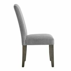 Best Sale ⌛ Steve Silver Company Steve Silver Emily Gray Fabric Side Chair ✔️ -Cheap Office Chairs Store 2020933 5 L