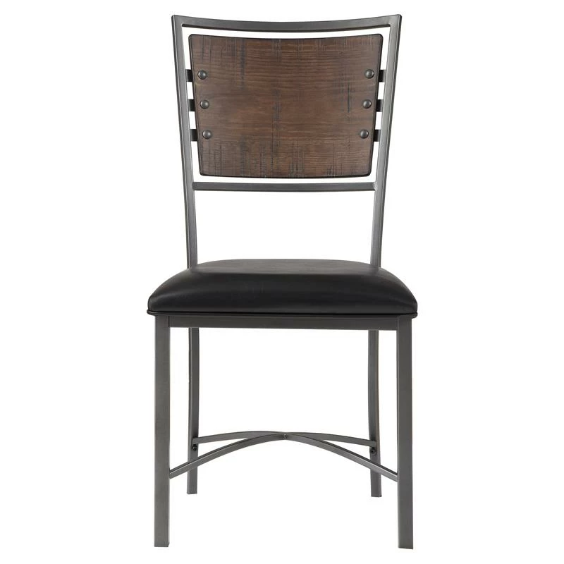 Best Sale 🥰 Lexicon Fideo Metal Dining Room Side Chairs In Burnished/Black (Set Of 2) ❤️ 6 Best Sale 🥰 Lexicon Fideo Metal Dining Room Side Chairs In Burnished/Black (Set Of 2) ❤️ - Image 4