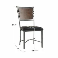 Best Sale 🥰 Lexicon Fideo Metal Dining Room Side Chairs In Burnished/Black (Set Of 2) ❤️ 13 Best Sale 🥰 Lexicon Fideo Metal Dining Room Side Chairs In Burnished/Black (Set Of 2) ❤️ -Cheap Office Chairs Store 2025591 5 L