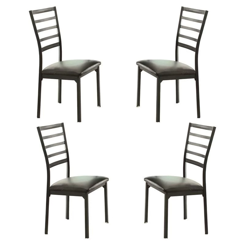 Discount ๐ฅ Lexicon Flannery Metal Dining Room Side Chairs In Black And Brown (Set Of 4) โ 5 Discount ๐ฅ Lexicon Flannery Metal Dining Room Side Chairs In Black And Brown (Set Of 4) โ - Image 3