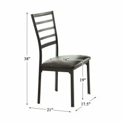 Discount ๐ฅ Lexicon Flannery Metal Dining Room Side Chairs In Black And Brown (Set Of 4) โ 9 Discount ๐ฅ Lexicon Flannery Metal Dining Room Side Chairs In Black And Brown (Set Of 4) โ -Cheap Office Chairs Store 2025592 3 L