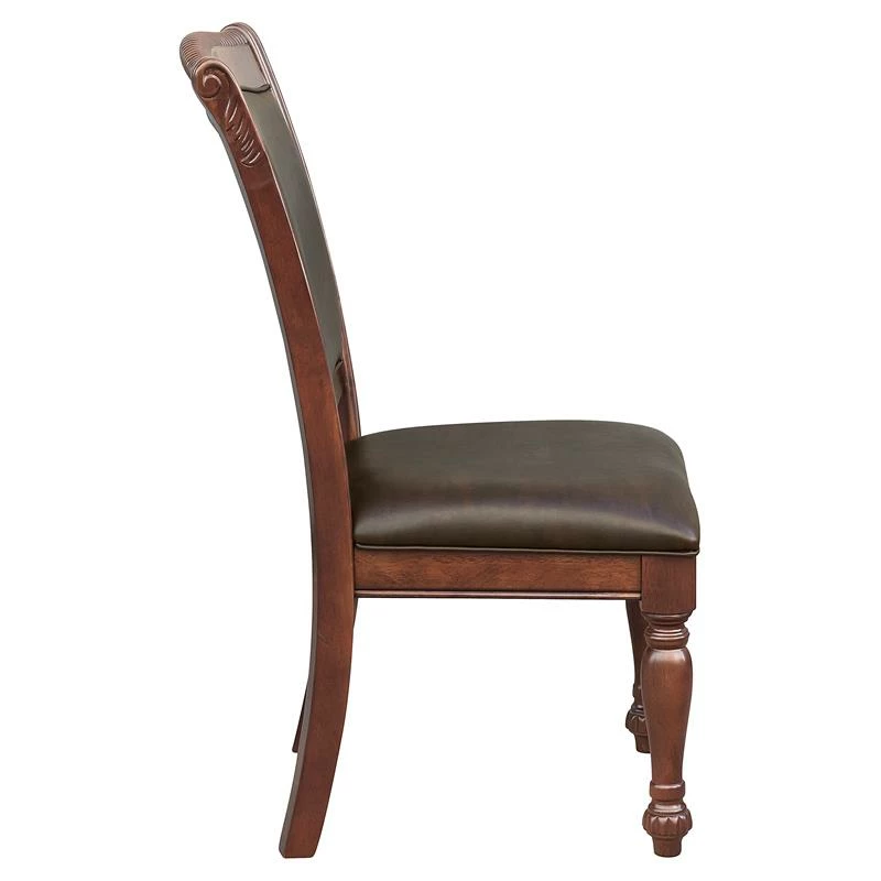 Cheap 🤩 Lexicon Lordsburg Wood Dining Room Side Chairs In Brown Cherry (Set Of 2) 🎉 6 Cheap 🤩 Lexicon Lordsburg Wood Dining Room Side Chairs In Brown Cherry (Set Of 2) 🎉 - Image 4