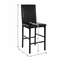 Discount 🔥 Lexicon Tempe Metal Counter Height Dining Chairs In Black And Brown (Set Of 4) 👍 17 Discount 🔥 Lexicon Tempe Metal Counter Height Dining Chairs In Black And Brown (Set Of 4) 👍 -Cheap Office Chairs Store 2025603 7 L