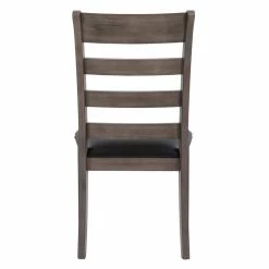 Hot Sale 🛒 CorLiving New York Gray Wood Classic Dining Chair - Set Of 2 💯 -Cheap Office Chairs Store 2028527 4 L