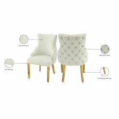 Brand new ⭐ Meridian Furniture Tuft White Faux Leather Dining Chair (Set Of 2) ⌛ 16 Brand new ⭐ Meridian Furniture Tuft White Faux Leather Dining Chair (Set Of 2) ⌛ -Cheap Office Chairs Store 2106221 8 L