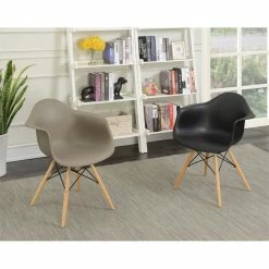 Wholesale 😉 Allora Plastic Dining Dining Arm Chair In Black (Set Of 2) ⌛ -Cheap Office Chairs Store 2108517 1 L