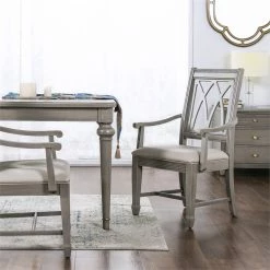 Cheapest ✔️ Jennifer Taylor Home Dauphin X-Back Upholstered Dining Arm Chair Cream White & Cashmere Gray ⭐ 23 Cheapest ✔️ Jennifer Taylor Home Dauphin X-Back Upholstered Dining Arm Chair Cream White & Cashmere Gray ⭐ -Cheap Office Chairs Store 2115752 2 L