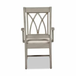 Cheapest ✔️ Jennifer Taylor Home Dauphin X-Back Upholstered Dining Arm Chair Cream White & Cashmere Gray ⭐ 26 Cheapest ✔️ Jennifer Taylor Home Dauphin X-Back Upholstered Dining Arm Chair Cream White & Cashmere Gray ⭐ -Cheap Office Chairs Store 2115752 5 L