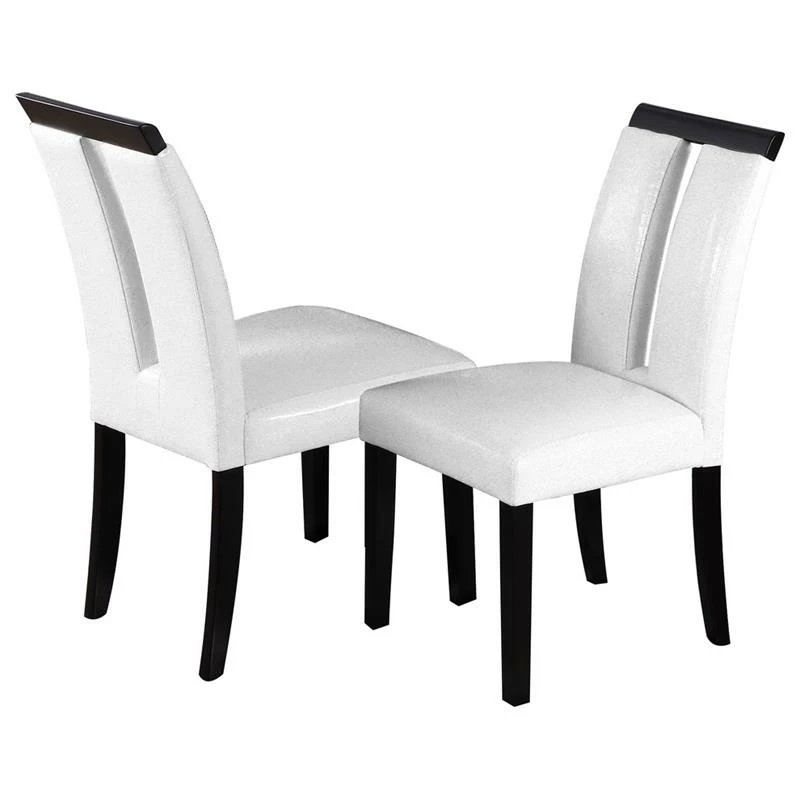 Best deal ๐ Best Master Furniture Best Master Zendaya Faux Leather Dining Chair In Black Wood/White (Set Of 2) โ 3 Best deal ๐ Best Master Furniture Best Master Zendaya Faux Leather Dining Chair In Black Wood/White (Set Of 2) โ