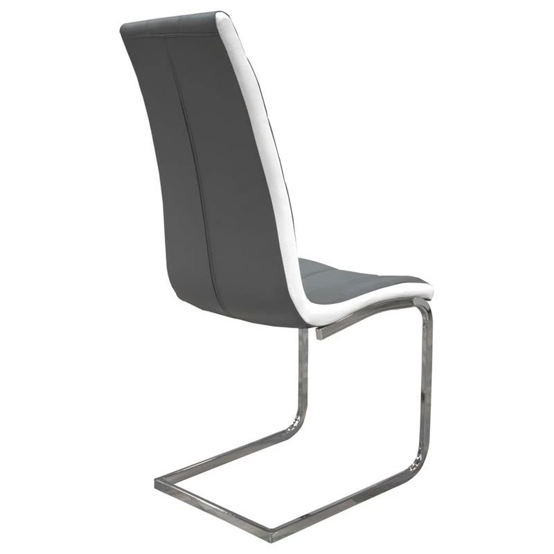 Best deal 🔔 Best Master Furniture Best Master Marilyn Faux Leather Dining Side Chair In Gray (Set Of 2) 🔥 4 Best deal 🔔 Best Master Furniture Best Master Marilyn Faux Leather Dining Side Chair In Gray (Set Of 2) 🔥 - Image 2