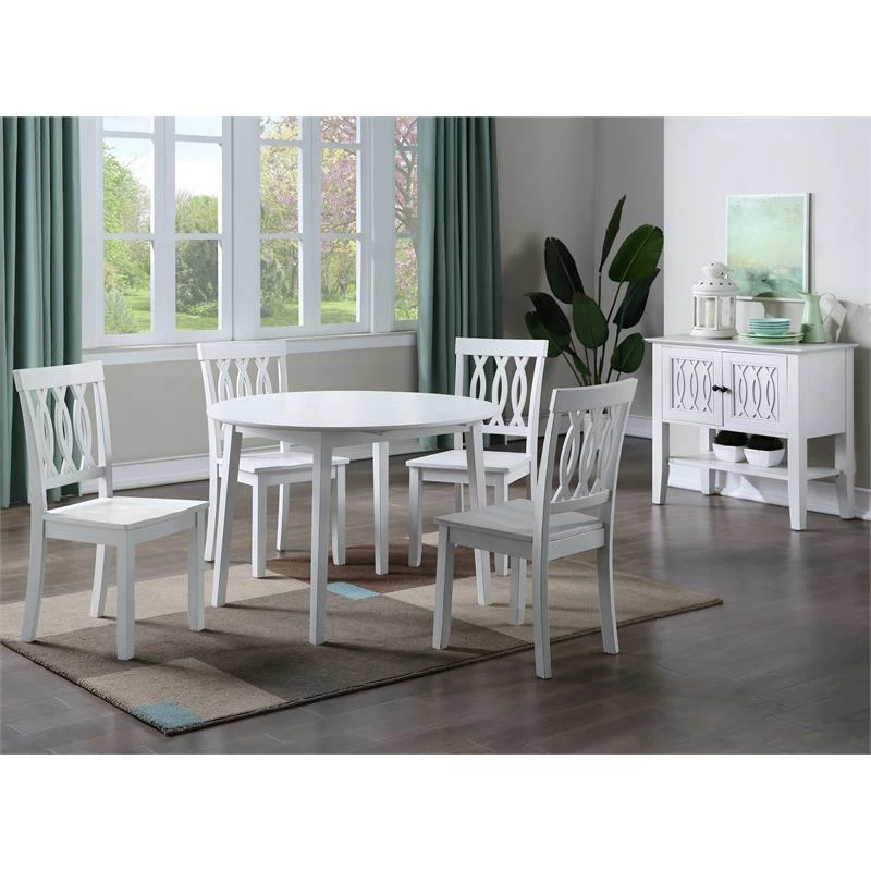 Discount ๐ Steve Silver Company Steve Silver Naples White Wood Side Chair ๐ 8 Discount ๐ Steve Silver Company Steve Silver Naples White Wood Side Chair ๐ - Image 6