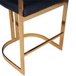 Budget ⭐ Beaumont Lane Metropolitan Living Faux Leather Counter Stool In Gold And Black 😍 -Cheap Office Chairs Store 2119450 5 L