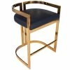 Budget ⭐ Beaumont Lane Metropolitan Living Faux Leather Counter Stool In Gold And Black 😍 -Cheap Office Chairs Store 2119450 L