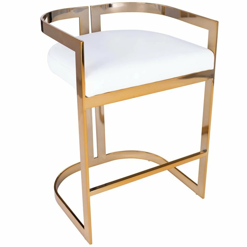 Wholesale ๐ Beaumont Lane Metropolitan Living Faux Leather Counter Stool In Gold And White ๐ฏ 3 Wholesale ๐ Beaumont Lane Metropolitan Living Faux Leather Counter Stool In Gold And White ๐ฏ