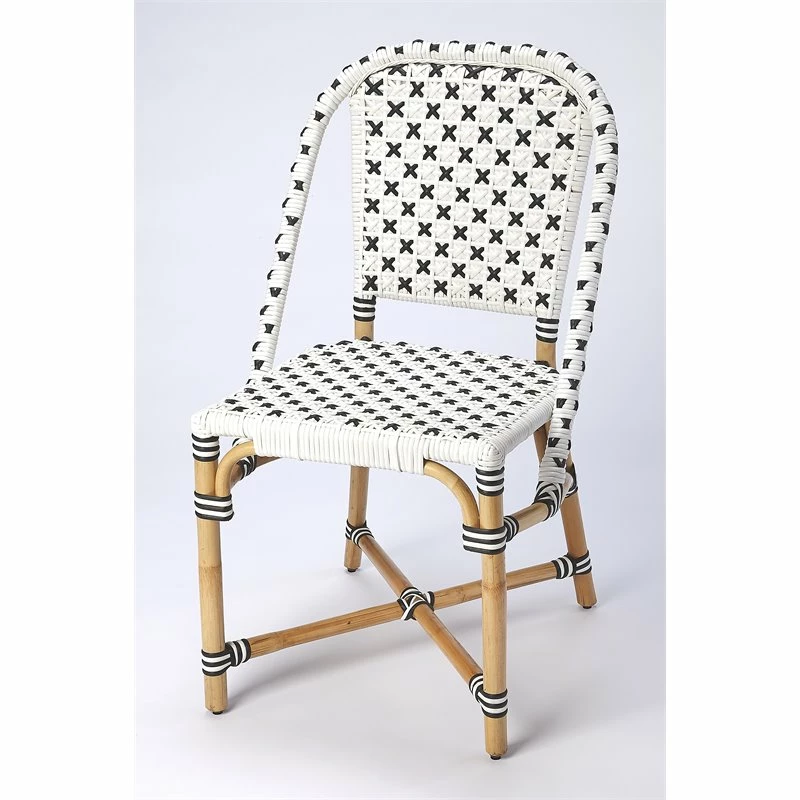 Best deal 🎉 Beaumont Lane Island Living Rattan Dining Chair In White And Black 🤩 3 Best deal 🎉 Beaumont Lane Island Living Rattan Dining Chair In White And Black 🤩