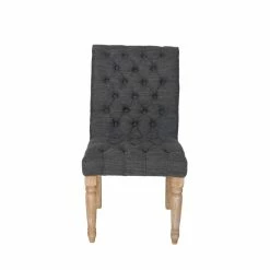 Top 10 ✔️ Noble House Fieldmaple Tufted Fabric Dining Chair In Charcoal (Set Of 2) 💯 -Cheap Office Chairs Store 2119843 6 L