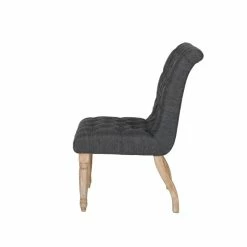 Top 10 ✔️ Noble House Fieldmaple Tufted Fabric Dining Chair In Charcoal (Set Of 2) 💯 -Cheap Office Chairs Store 2119843 7 L