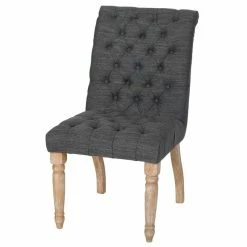 Top 10 ✔️ Noble House Fieldmaple Tufted Fabric Dining Chair In Charcoal (Set Of 2) 💯