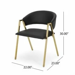 Deals ๐ฏ Noble House Gazo Modern Upholstered Dining Chair In Black And Gold (Set Of 2) โญ 24 Deals ๐ฏ Noble House Gazo Modern Upholstered Dining Chair In Black And Gold (Set Of 2) โญ -Cheap Office Chairs Store 2120581 17 L