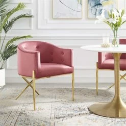 Discount 💯 Modway Savour Performance Velvet Tufted Accent Dining Arm Chair In Dusty Rose 🤩 12 Discount 💯 Modway Savour Performance Velvet Tufted Accent Dining Arm Chair In Dusty Rose 🤩 -Cheap Office Chairs Store 2126978 1 L