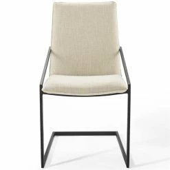 Best reviews of 😀 Modway Pitch Fabric Upholstered Dining Arm Chair In Black And Beige (Set Of 2) 🤩 -Cheap Office Chairs Store 2127470 3 L