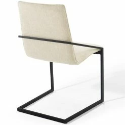 Best reviews of 😀 Modway Pitch Fabric Upholstered Dining Arm Chair In Black And Beige (Set Of 2) 🤩 -Cheap Office Chairs Store 2127470 5 L