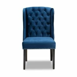 Best reviews of 😉 Baxton Studio Blue Upholstered And Brown Finished Wood Wingback Dining Chair ⭐ 14 Best reviews of 😉 Baxton Studio Blue Upholstered And Brown Finished Wood Wingback Dining Chair ⭐ -Cheap Office Chairs Store 2128040 1 L