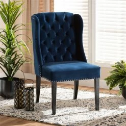 Best reviews of 😉 Baxton Studio Blue Upholstered And Brown Finished Wood Wingback Dining Chair ⭐ 20 Best reviews of 😉 Baxton Studio Blue Upholstered And Brown Finished Wood Wingback Dining Chair ⭐ -Cheap Office Chairs Store 2128040 7 L