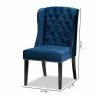 Best reviews of 😉 Baxton Studio Blue Upholstered And Brown Finished Wood Wingback Dining Chair ⭐ 2 Best reviews of 😉 Baxton Studio Blue Upholstered And Brown Finished Wood Wingback Dining Chair ⭐ -Cheap Office Chairs Store 2128040 9 L